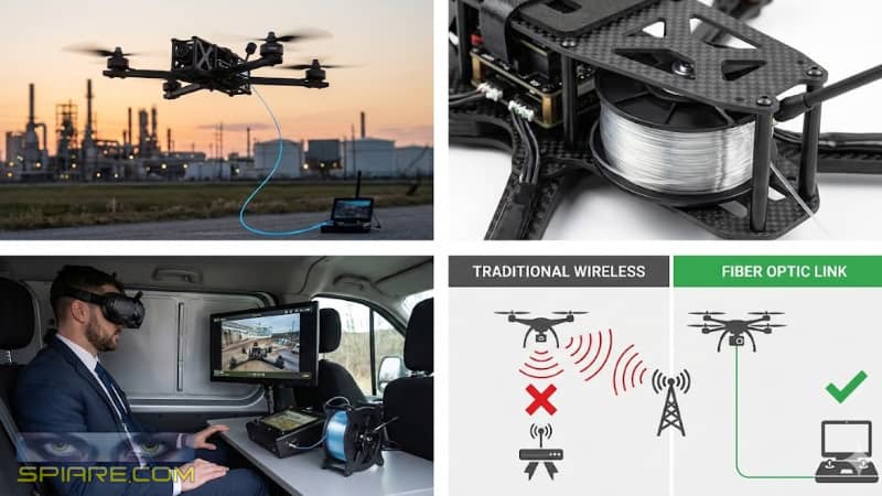 droni fibra ottica
