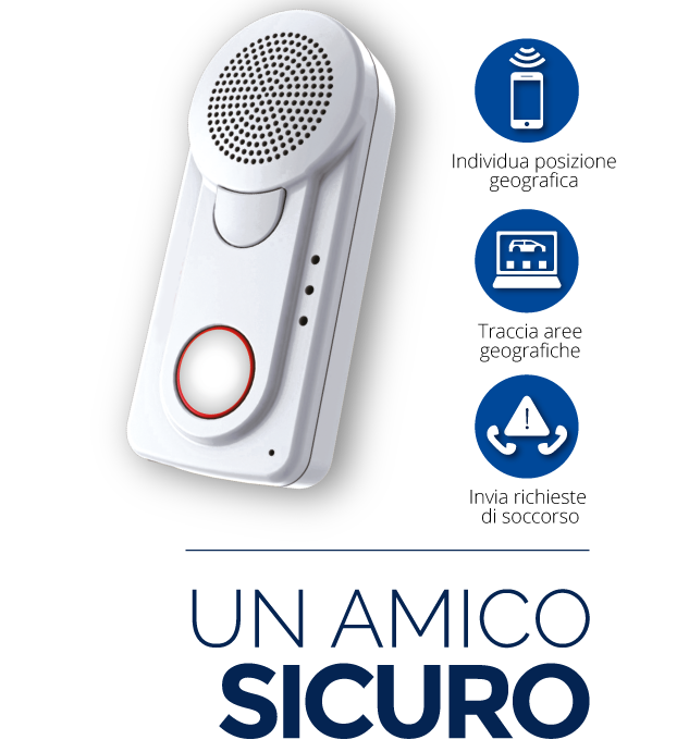 GPS Geolocalizzazione telesoccorso anziani alzheimer uomo a terra