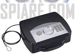 Uhngw Cassetta Di Sicurezza Portatile Per Spiaggia, Cassetta Di Sicurezza Da Viaggio | Cassaforte Portatile Impermeabile Con Serratura A Chiave Con Maniglia Per Cavo Rimovibile - Custodia Di Sicurezza