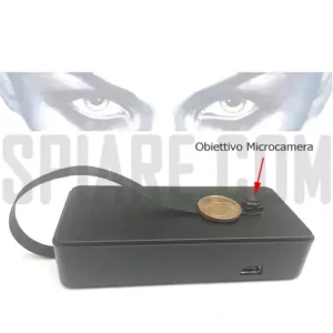 Microcamera a batteria con flat e obiettivo esterno pinhole