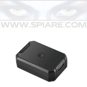 Localizzatore GNSS con scocca robusta nera IP67 e dettagli costruttivi