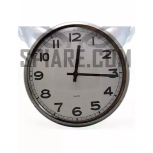orologio spia da parete wifi circolare con quadrante bianco e cornice metallica