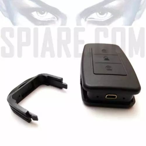 Registratore audio in telecomando auto con cavo USB - Dispositivo nascosto nel guscio del telecomando per massima discrezione.
