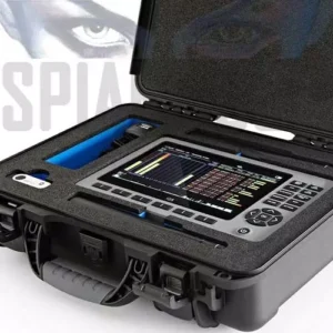 Rilevatore Microspie Professionale 10MHz-14GHz WAM-X25 in valigetta militare - Kit completo con antenna direzionale e display 7" per bonifiche TSCM.