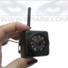 Telecamera da esterno wifi con antenna e LED a infrarossi per visione notturna.