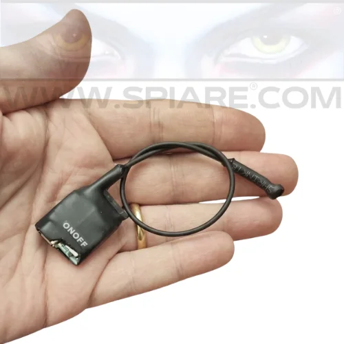 Mini registratore spia con microfono esterno a cavo - Dispositivo compatto 30x20x7mm con cavo 20cm per occultamento strategico.