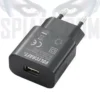 Alimentatore USB universale da muro - Caricabatterie nero 5V 1A per microspie e registratori spia.
