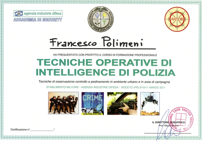 Attestato di formazione ICA - Francesco Polimeni 7