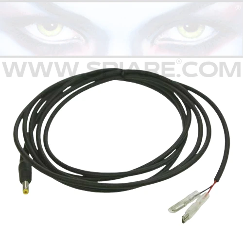 Cavo di alimentazione per fototrappole e telecamere 2 metri - Jack 4x10mm positivo centrale per batteria esterna 6-12V.