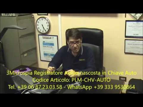 Microspia Registratore Audio nascosta in Chiave Auto