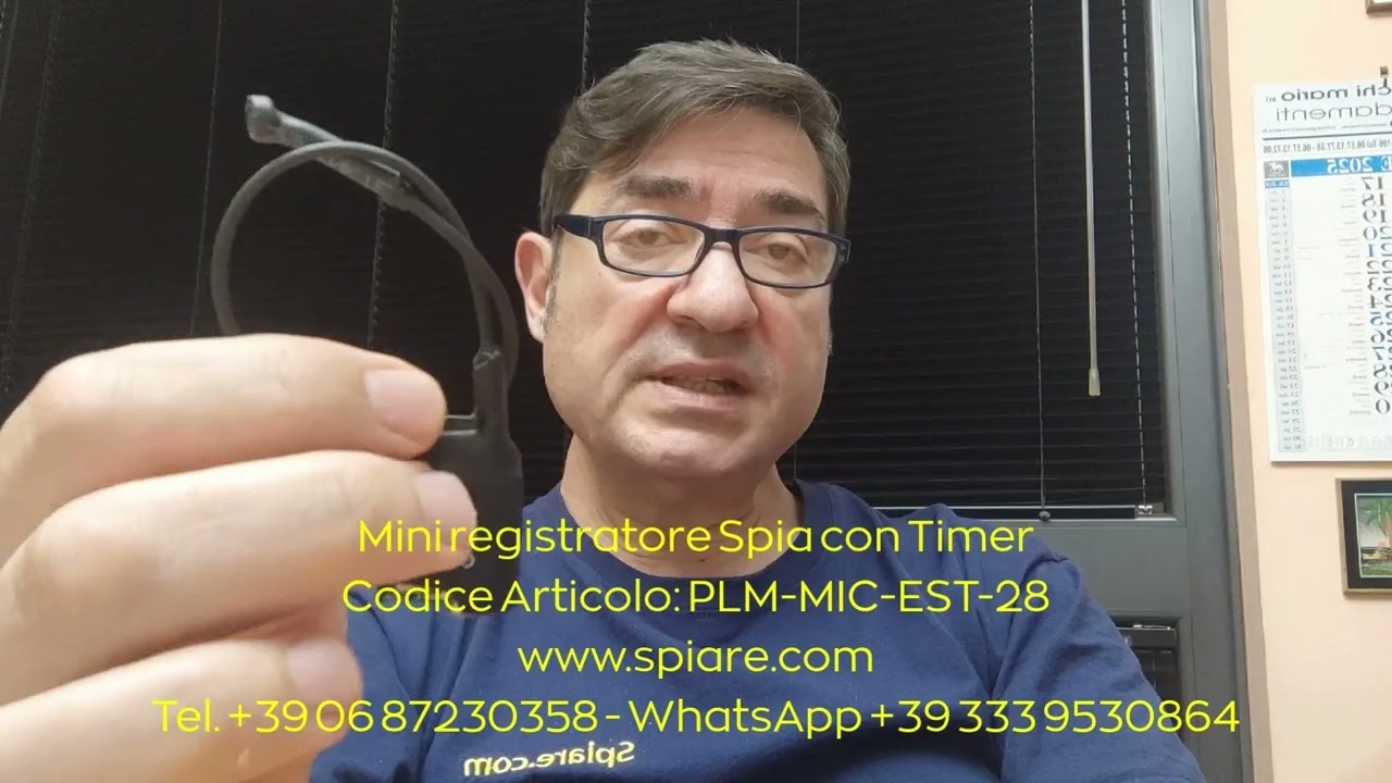 Mini Registratore Spia con Microfono Esterno: Timer Programmabile e Audio di Qualità