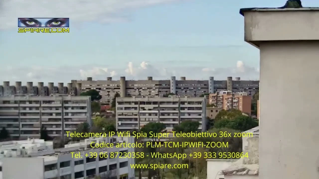 Telecamera IP Wifi Spia Super Teleobiettivo zoom 36x alta risoluzione