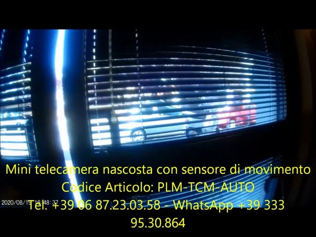 Mini telecamera nascosta con sensore di movimento che funziona attraverso vetri e finestre