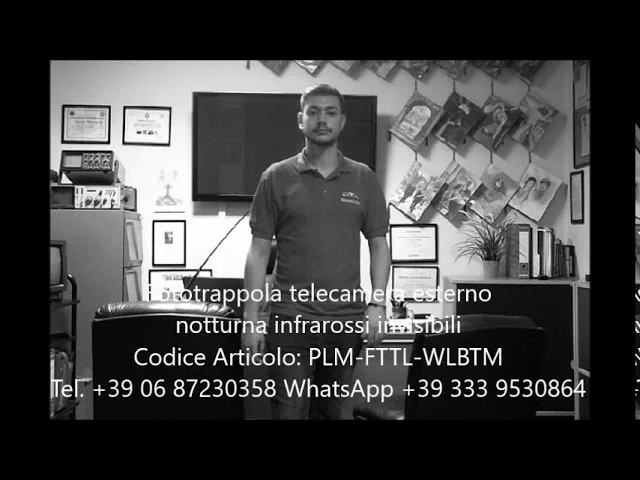 Fototrappola  telecamera esterno notturna infrarossi invisibili prova al buio