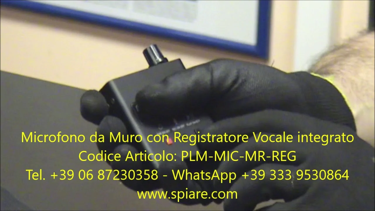 microfono da muro con registratore vocale integrato