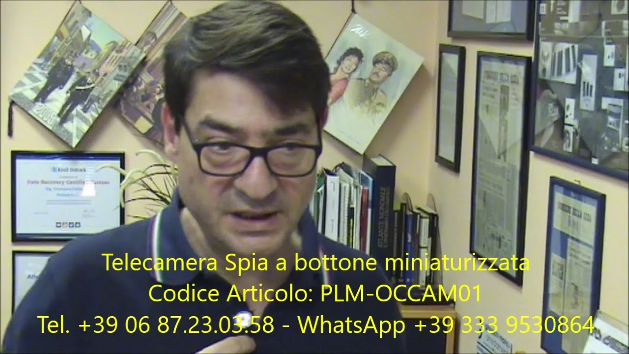 Telecamera spia a bottone