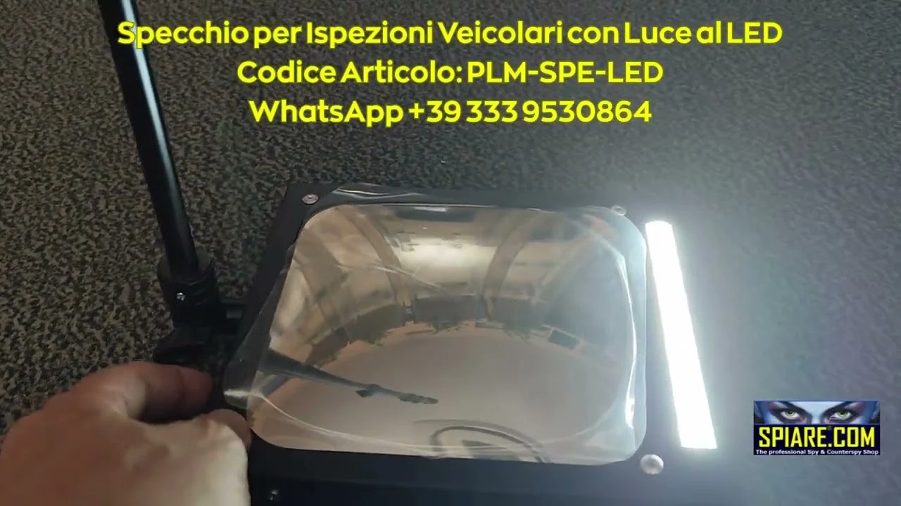 Specchio Tattico da Ispezione Veicolare con LED | Strumento Essenziale per la Sicurezza