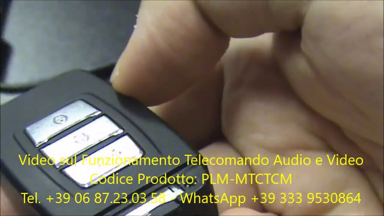Telecomando video audio con telecamera nascosta full hd